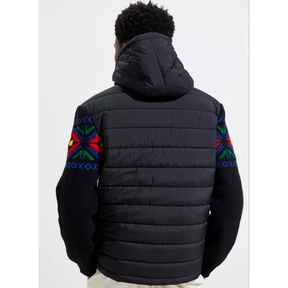 NWT Polo Ralph Lauren Hybrid Hooded Sweater in Holiday Multicolor - Picture 5 of 14